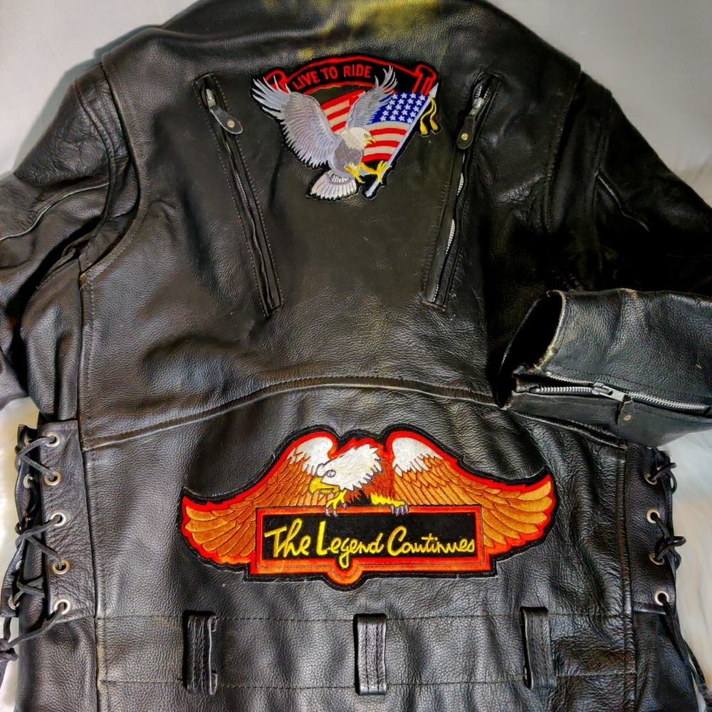 Authentic Genuine LEATHER MOTORCYCLE JACKET